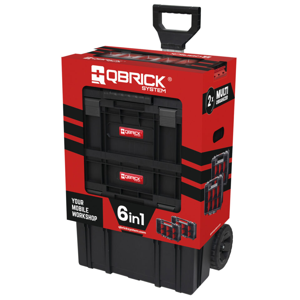 QBRICK TWO - Mobiler Werkstattwagen (Set 6in1) | 535x390x820 mm – Bild 2