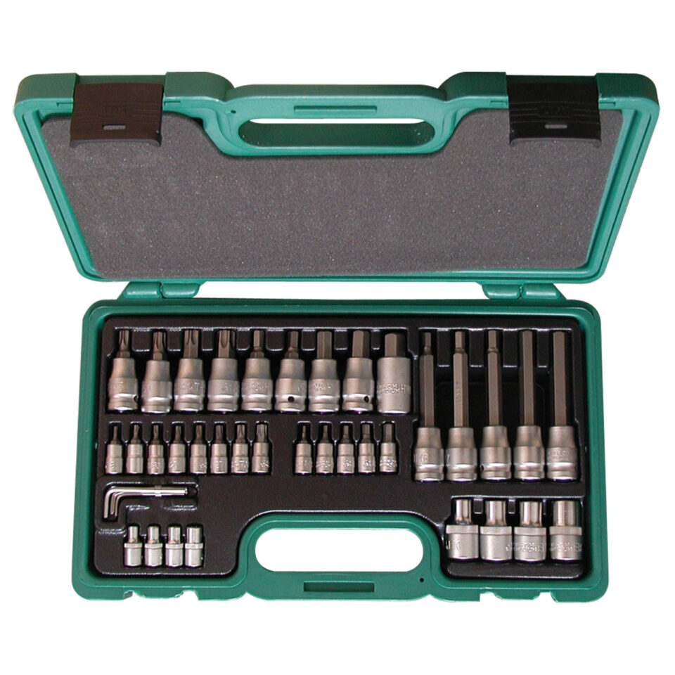 HONITON Torx / Innensechskant Steckschlüssel-Set, 1/4" -1/2", 39-teilig